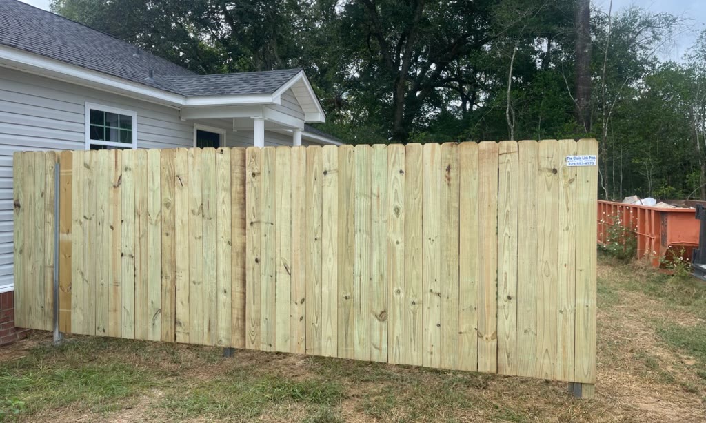 6-foot board privacy fence